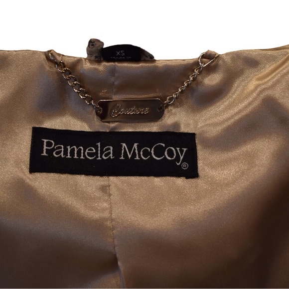 Vintage Pamela McCoy Snake  Printed Fringe Leather Jacket - Picture 2 of 8